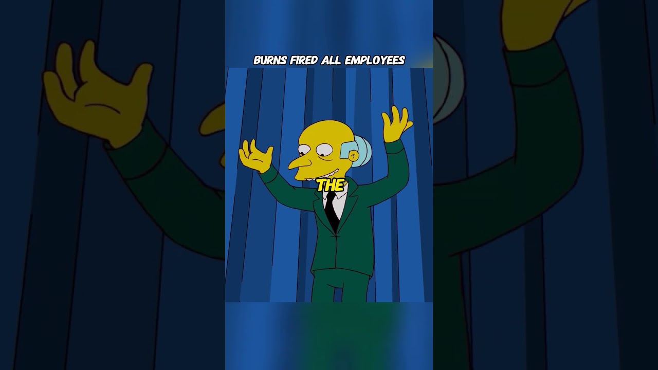 Burns fired all employees #thesimpsons #simpsons #cartoon #animation