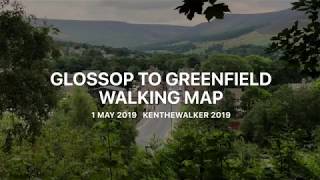 GLOSSOP TO GREENFIELD (ATCF Nearly) OS Route Map