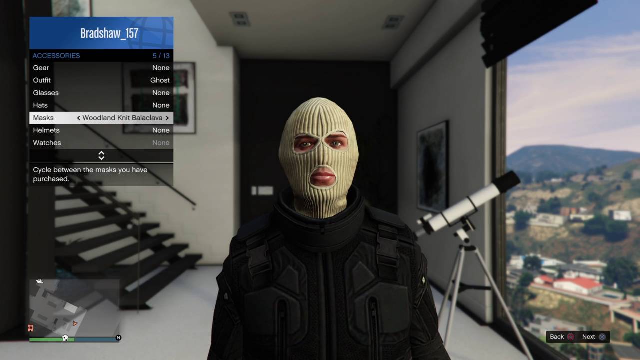 GTA 5 "Ghost" character/outfit telescope glitch - YouTube