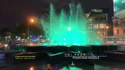 Đầu béc phun nước múa xoay tròn tự động HDN-RB5. Vòi phun nghệ thuật cho hồ cảnh quan xoắn ốc tia