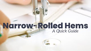 How To Narrow Roll (or Baby Hem) A Dress (Ep. 18)