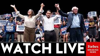 WATCH LIVE: Bernie Sanders, AOC Speak At Rally For Senate Candidate Abdul El-Sayed In Michigan