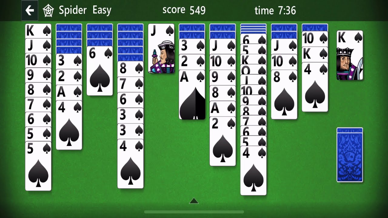 Spider Solitaire: free online card game, play full-screen without