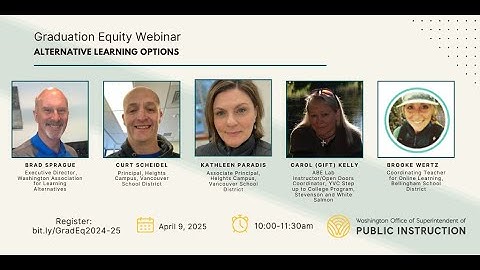 Graduation Equity Webinar - Alternative Learning Options