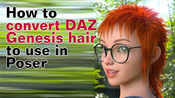 How to convert Genesis hair to Poser (along with morphs)