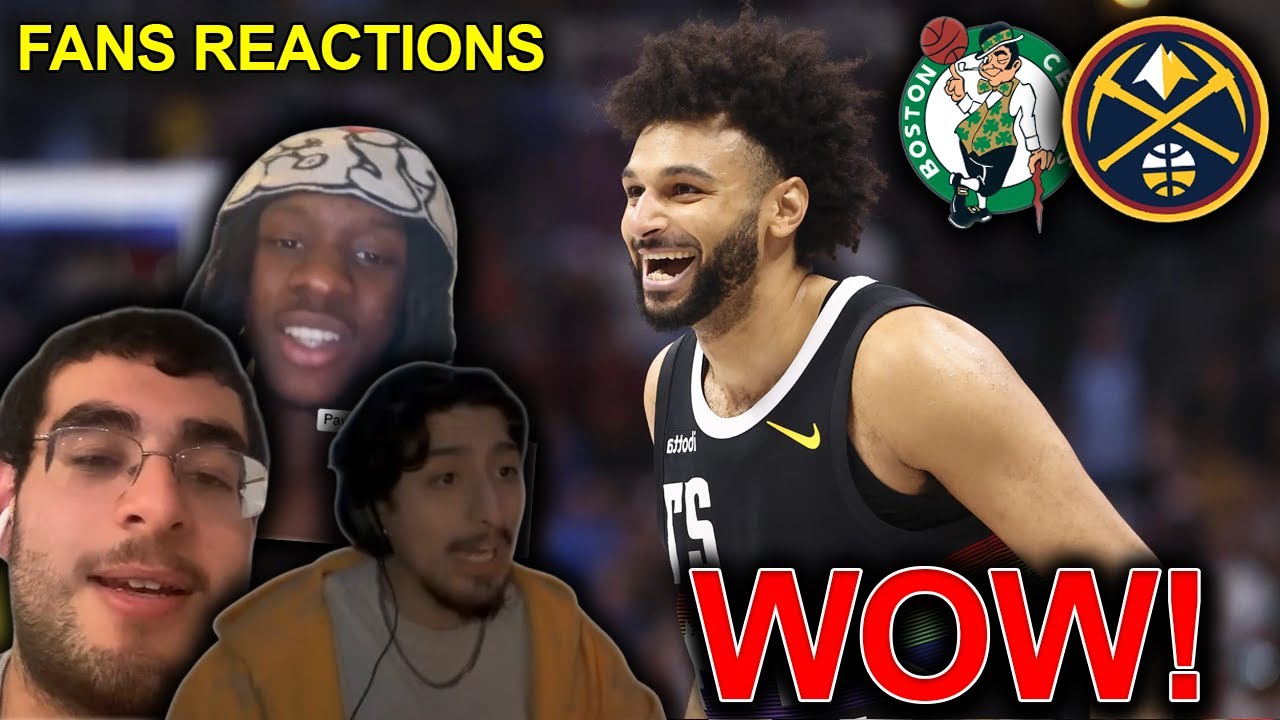 NBA fans reaction to the Nuggets beating the Celtics 🏀