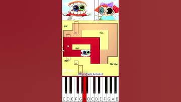 The Amazing Digital Circus maze Level 4 (@CrazyToons-Animated) - Octave Piano Tutorial