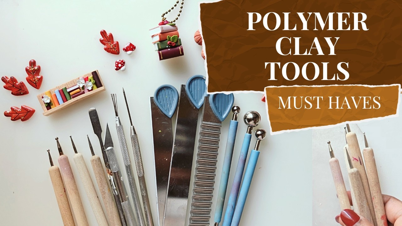 Polymer Clay Tools for Beginners | Must Have Tools to Start (Hindi) #polymerclay