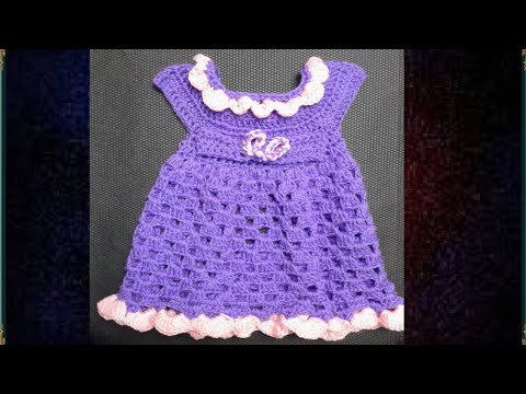 كروشيه فستان بنوته عمر 3 - 6 شهور \Crochet Baby Dress # كولكشن collection #