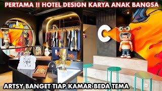 GAK BAKAL BOSAN, tiap kamar beda tema‼️Review Hotel Creative RestART Cartel Bandung