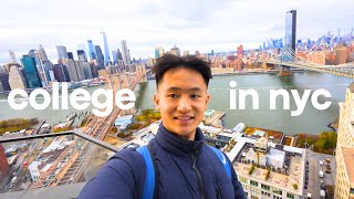 productive day in the life of a college student in NYC | apartment filming & finals studying