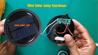 Mini Solar Lamp Teardown and Circuit Explanation