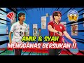 Amir  syah mengganas bersukan   perlawanan hangat badminton team amz 