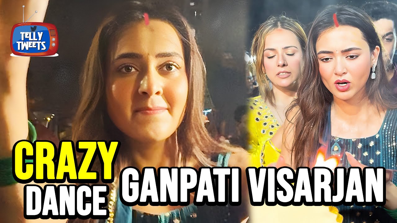 Tejasswi & Karan’s Ganpati Visarjan CRAZY Dance 2025 💃🕺