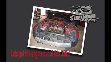 Engine and transmission removal of the Nissan 350z
