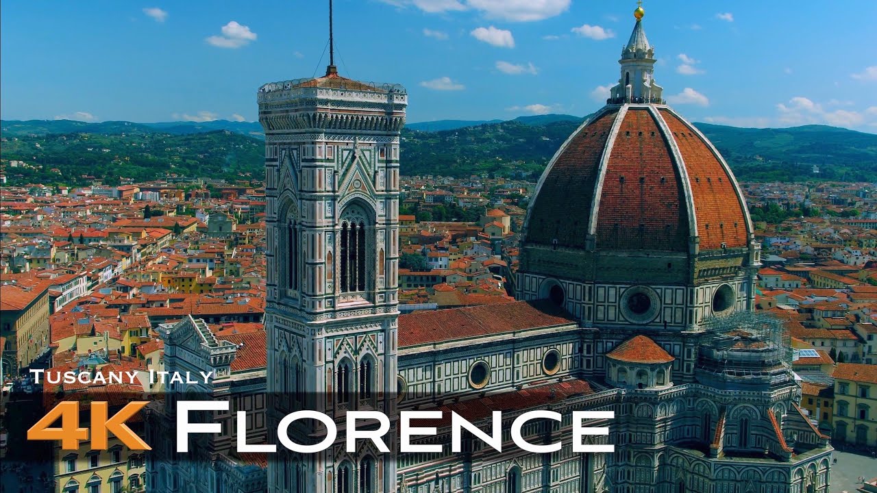 FLORENCE 🇮🇹 Firenze 2023 Drone Aerial 4K | Tuscany Italy