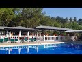 Обзор центрального бассейна с анимацией в отеле Senza garden holiday club 5, Турция Алания 2021