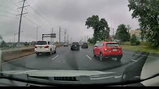 Rainy Day Drive in New Jersey | Relaxing Ambient Music | City & Highway | Sleep & Focus 🌧️