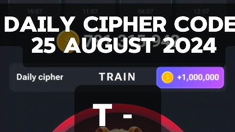 Hamster Kombat Daily Cipher Code Today 25 August 2024 | Daily Combo Cards | Mini Game #dailycipher