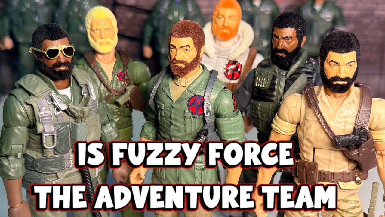 Fuzzy Force Heads GIJOE Adventure team action figures swaps - YouTube