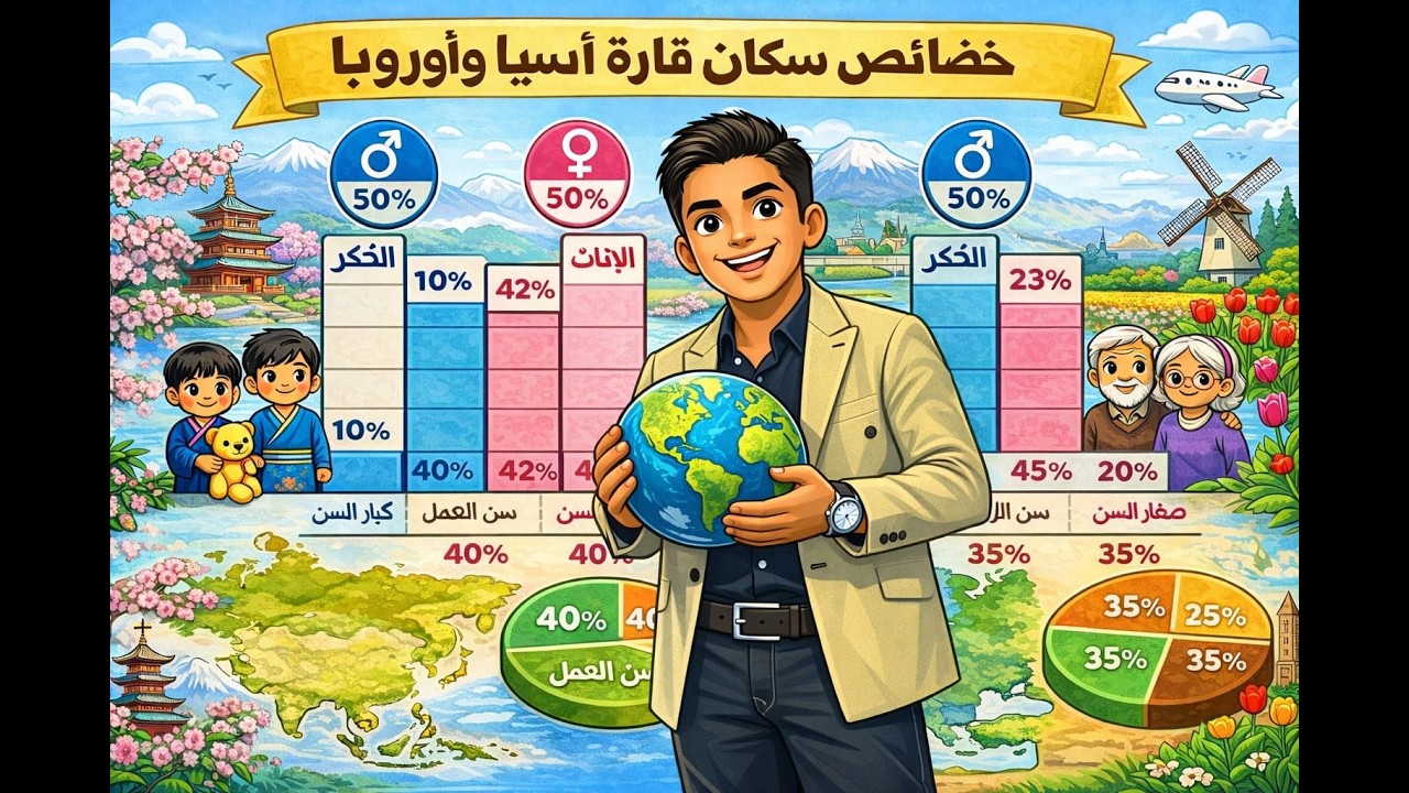 الدرس التانى خصائص سكان قارة اسياوأوروبا