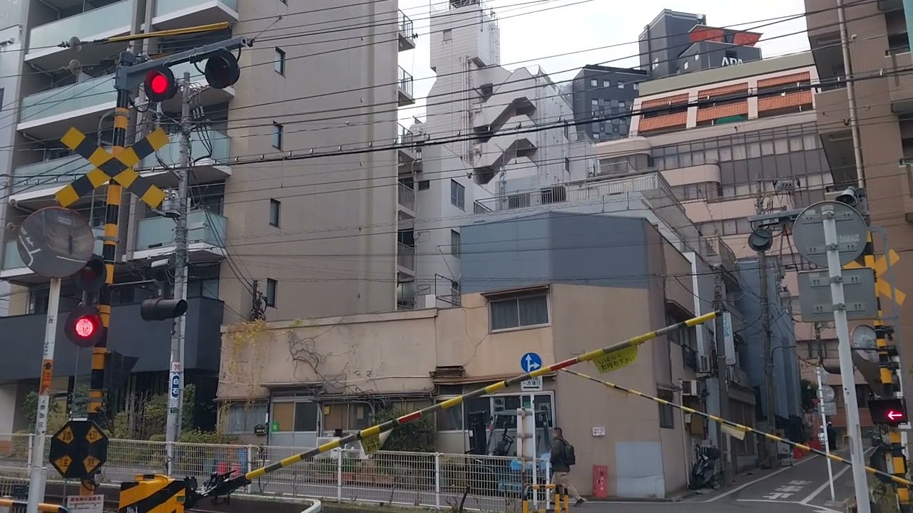 도덴 아라카와선 미나미오츠카 1호 건널목_荒川線の南大塚1号踏切_Toden Arakawa Line Minamiotsuka 1go Crossing