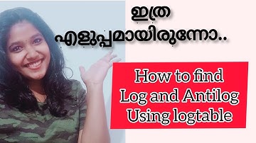 How to find log and Antilog using logtable || Easy way || QT || Commerce Companion