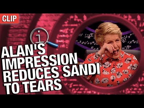 QI | Alan&#039;s Impression Reduces Sandi To Tears