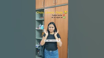 Library me Padhai ❌AC ke liye ✅ft. IIT Mini Library 🔥#shortsfeed #minivlog #iitgn #exam