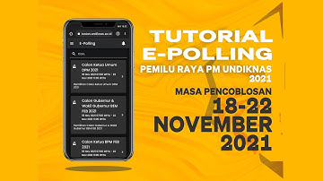 TUTORIAL E-POLLING PEMIRA 2021
