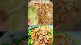 KETO SHRIMP SCAMPI ZOODLES Keto diet | Low carbs | Ketogenic | Fat loss #shorts