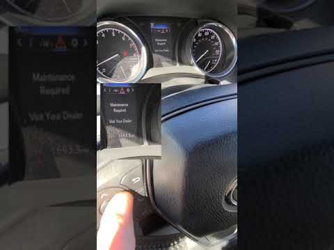 2018 toyota camry scheduled maintenance required reset