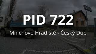 Linka PID 722: Mnichovo Hradiště - Český Dub