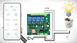 สมาร์ทสวิตช์ เปิดปิดไฟ ผ่านมือถือ ได้ทั่วโลก  Smart Switch Smart Switch Board Wifi Smart control