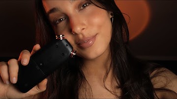 [ASMR] Slow Whispering Trigger Words [with gentle tascam mic triggers, ear-to-ear]