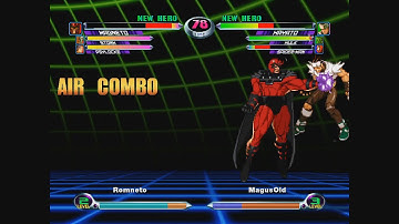 MvC2: Magneto Crossup to 7 Fierce to Throw to Unmashable 100%