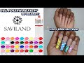 36 Color Saviland Gel Polish Review | Mix Match French | Lazy Girl Polygel Nails