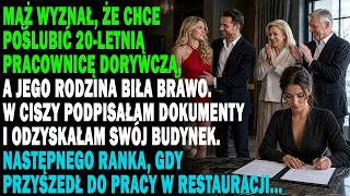 Mąż Chce Poślubić 20 letnią Pracownicę, Jego Rodzina Klaszcze  Cicho Podpisuję Dokumenty Rozwodowe.