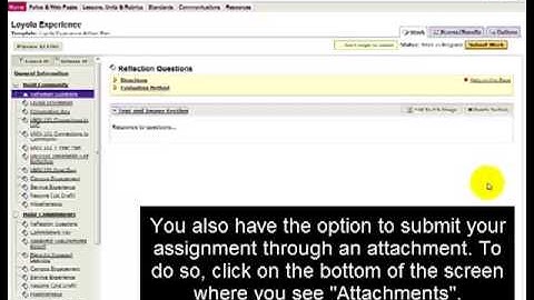 Video 2: Submitting Assignments in TaskStream