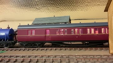 GWR Branch Line service passes signal box