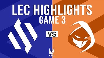 BDS vs RGE Game 3 Highlights | LEC 2025 Spring Week 1 Day 3 | Team BDS vs Rogue G3