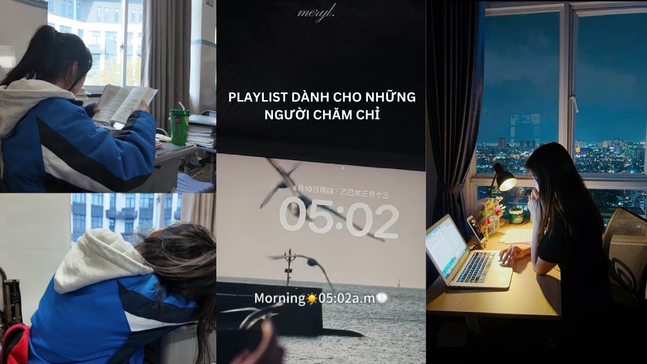 PLAYLIST REMIX DÀNH CHO NGƯỜI CHĂM CHỈ | THỬ THÁCH HỌC BÀI 1 TIẾNG - no relax | meryl