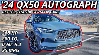 Is the 2024 INFINITI QX50 a BETTER VALUE LUXURY CROSSOVER than a MERCEDES GLC or BMW X3??
