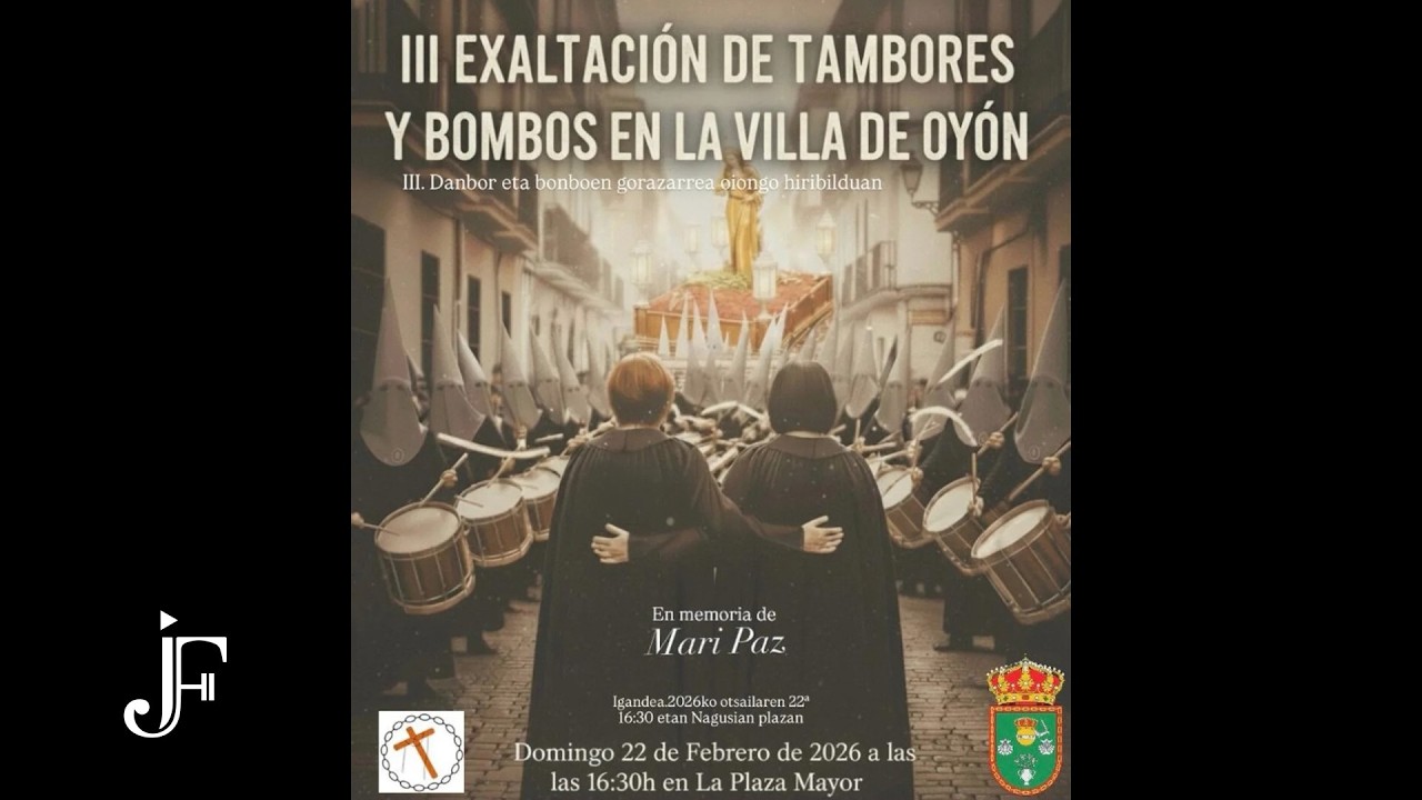 III Exaltación de tambores y bombos en la Villa de Oyón.  22/2/2026