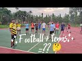 Tennis ground  football    with nitish patel