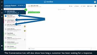 Textine Tutorial: The Conversation List