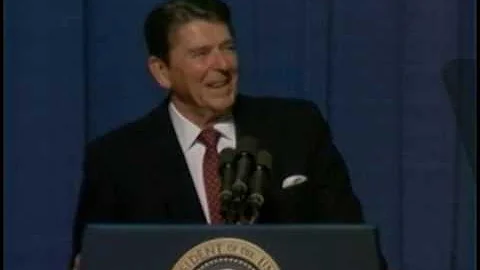President Reagans Remarks to Students and Facility...