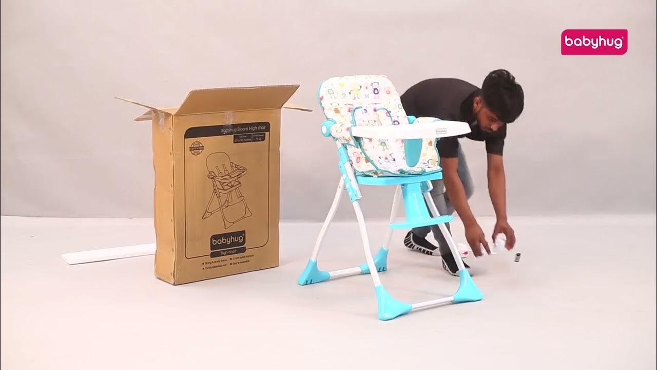 Babyhug Bloom High Chair with Foot Rest YouTube