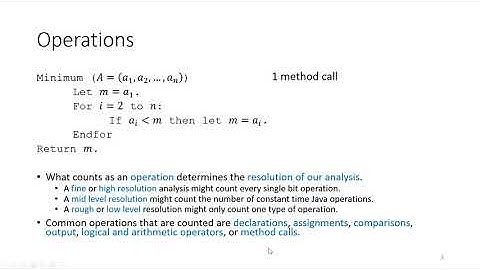 Counting Operations in an Algorithm - Discrete Math for Computer Science