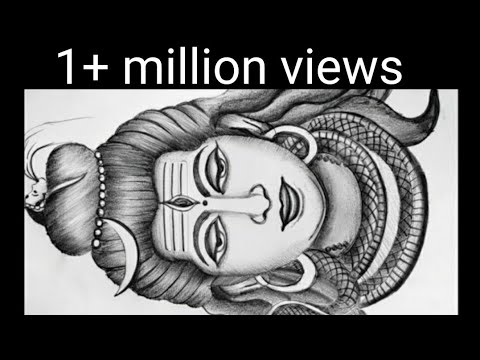 How to draw a beautiful pencilshading sketch of lord Shiva / lord shiva